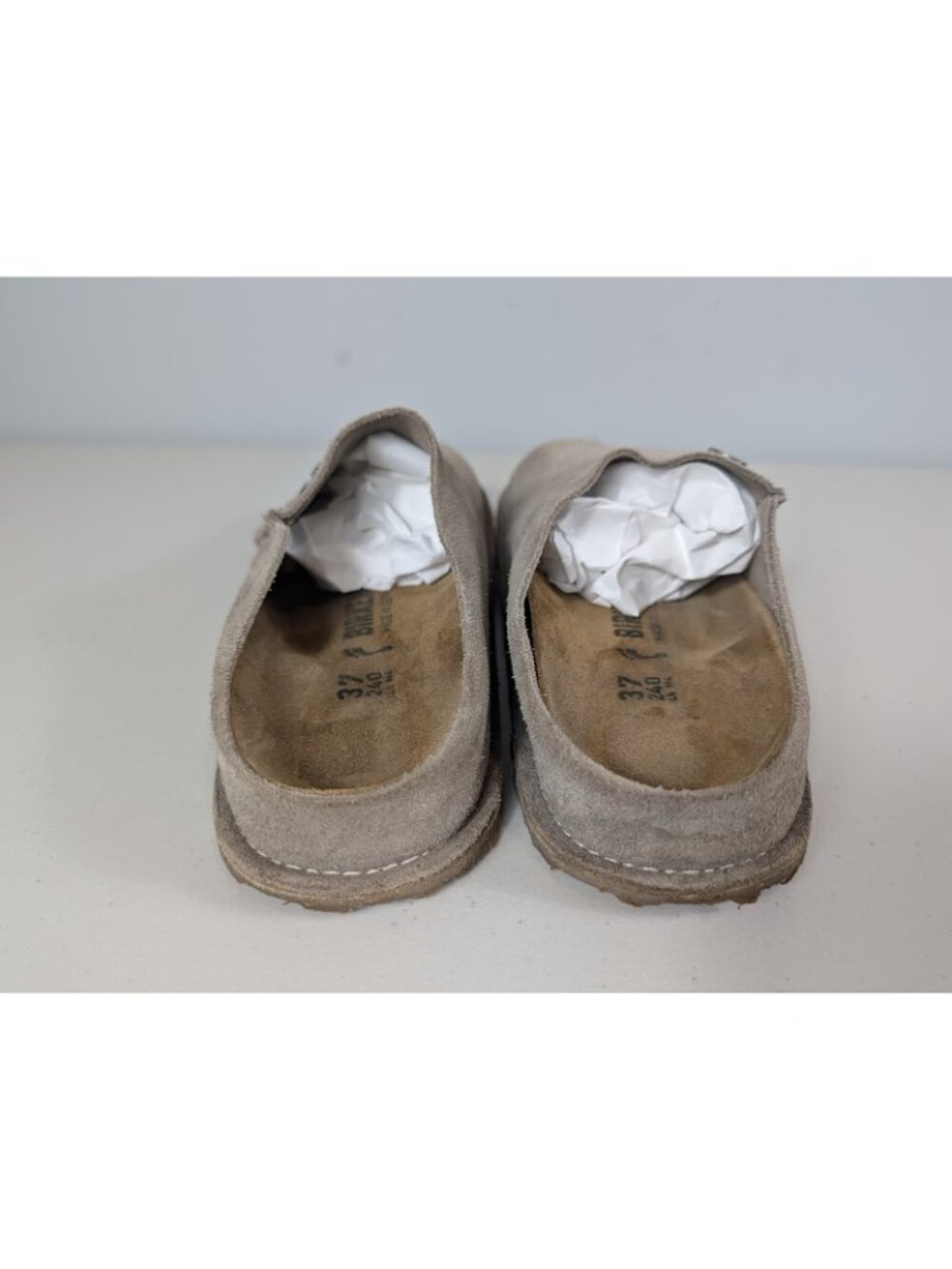 Birkenstock Zermatt Premium suede clogs in gray women's size 6-7.5 - Picture 5 of 12